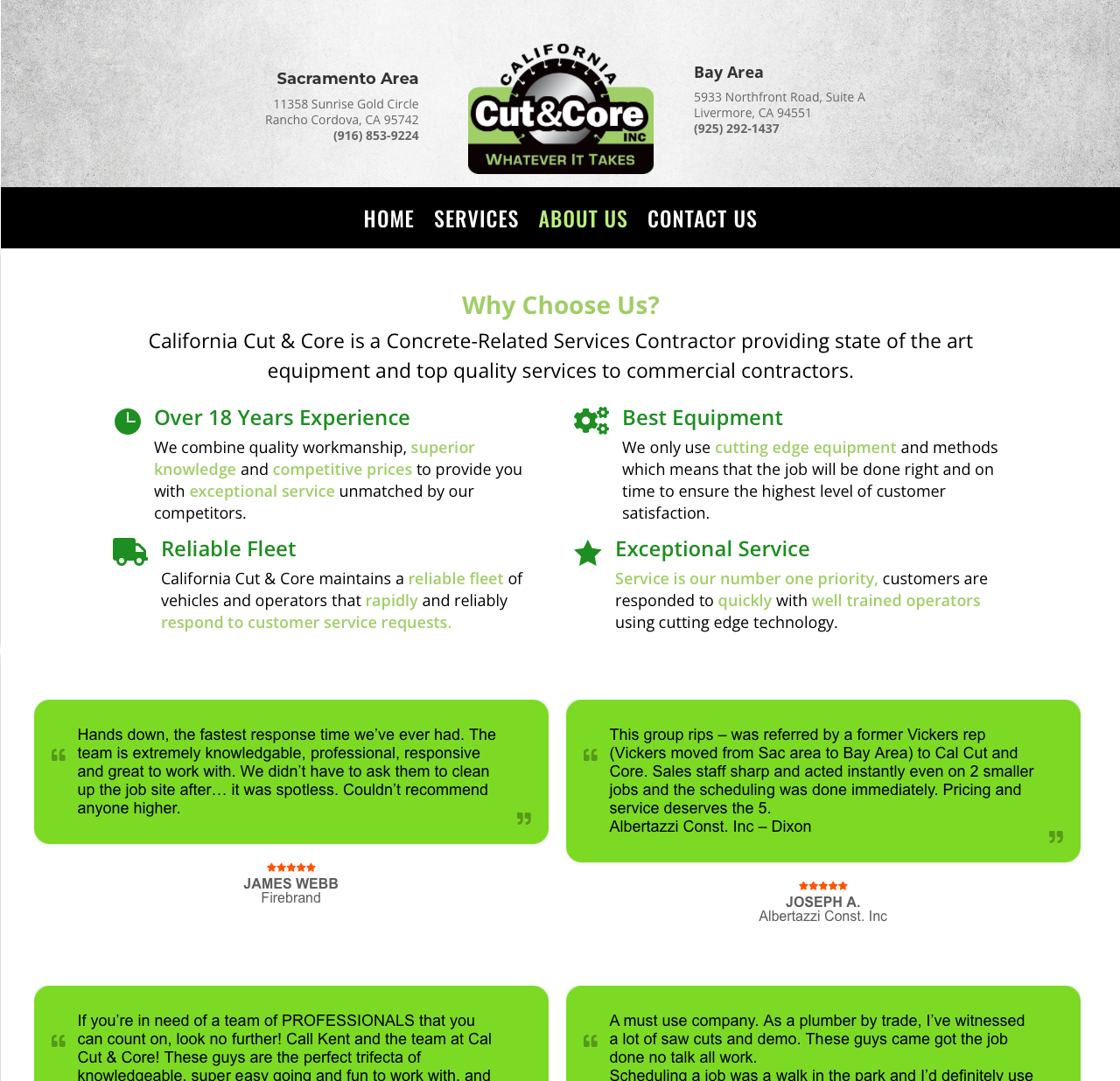 CalcutCore about page