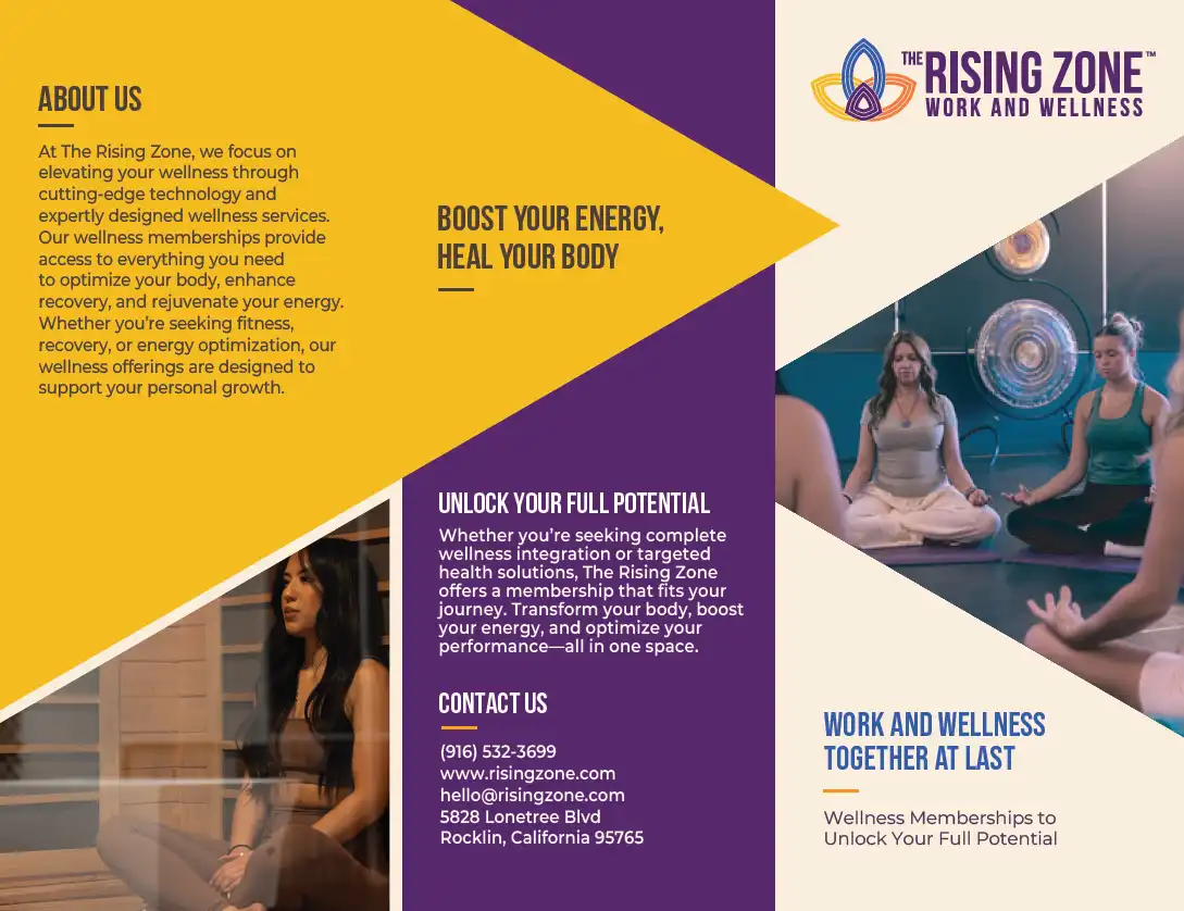 Wellness trifold — front